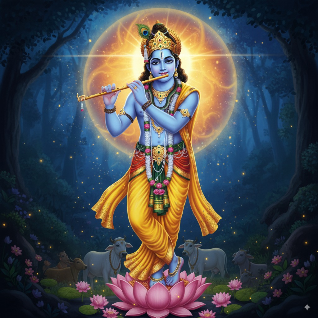 Krishna Chalisa - Complete Devotional Collection with Meaning for Love and Wisdom